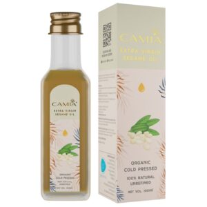 Certified organic cold-pressed extra virgin sesame oil 100ml